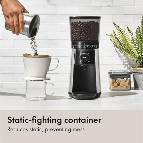 Brew Conical Burr Electric Coffee Bean Grinder (Silver)
