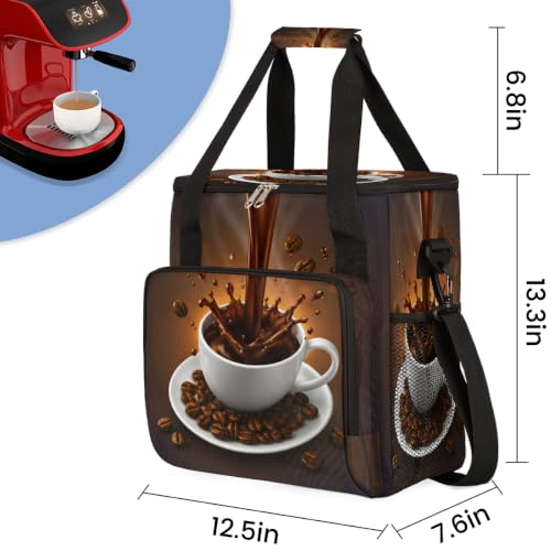 Coffee Maker Carring Bag Travel Carrying Storage Tote Bag Compatible (A07:Coffee Cup)