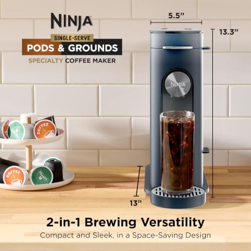 Pods & Grounds Iced Coffee Maker (Navy)