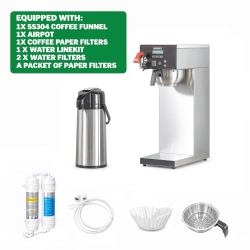 Commercial Airpot Coffee Brewer 14 Cup Auto (Auto-Filling/Digital LCD Control)