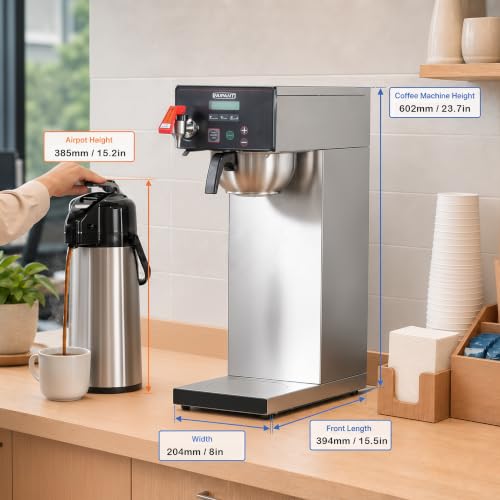 Commercial Airpot Coffee Brewer 14 Cup Auto (Auto-Filling/Digital LCD Control)