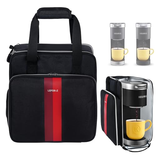Coffee Maker Travel Bag Compatible with Keurig K (Compatible for K-Mini or K-Mini Plus / Black)