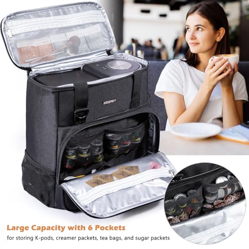 Travel Coffee Maker Carrying Case for Keurig K (Black / Fit for K-Mini)