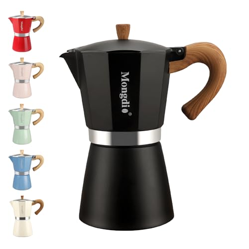 Stovetop Espresso Maker Moka Pot (Black / 6 cup)