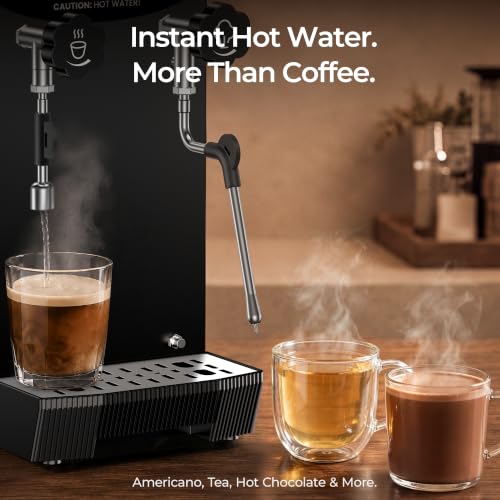 Commercial Steam Milk Frother with Instant Hot Water Tap (Steam + Hot Water)