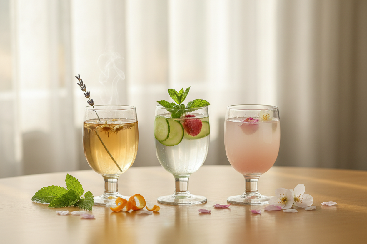 Mild & Subtle Flavors

Our refreshments are designed to soothe, not overwhelm. Enjoy delicate, balanced taste in every sip. (make it real photo)